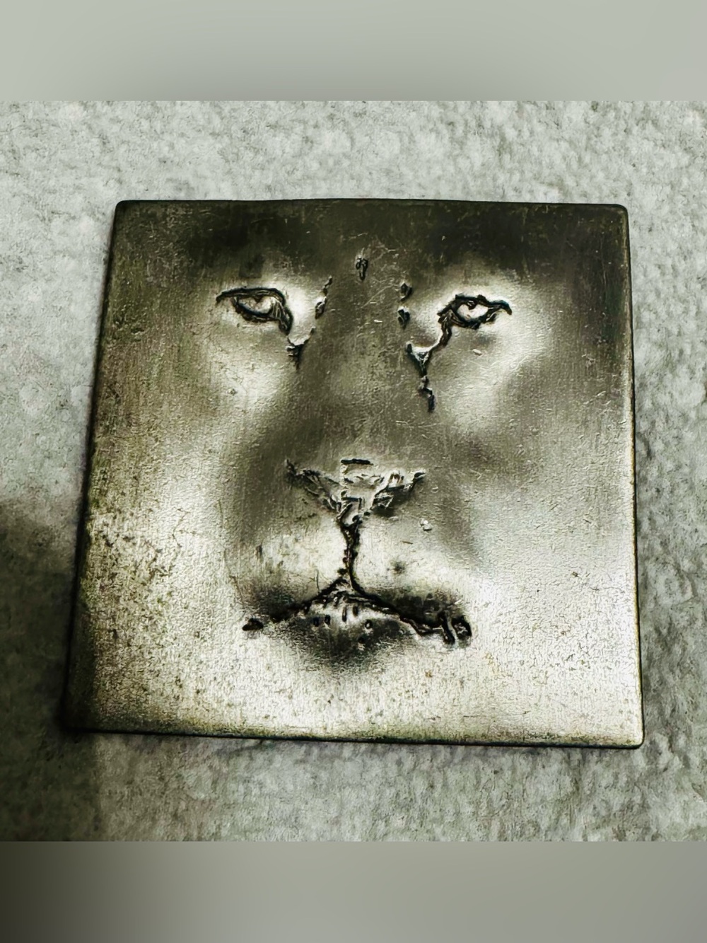 Vintage Pewter Look Lion Brooch by JJ (Jonette Jewelry)